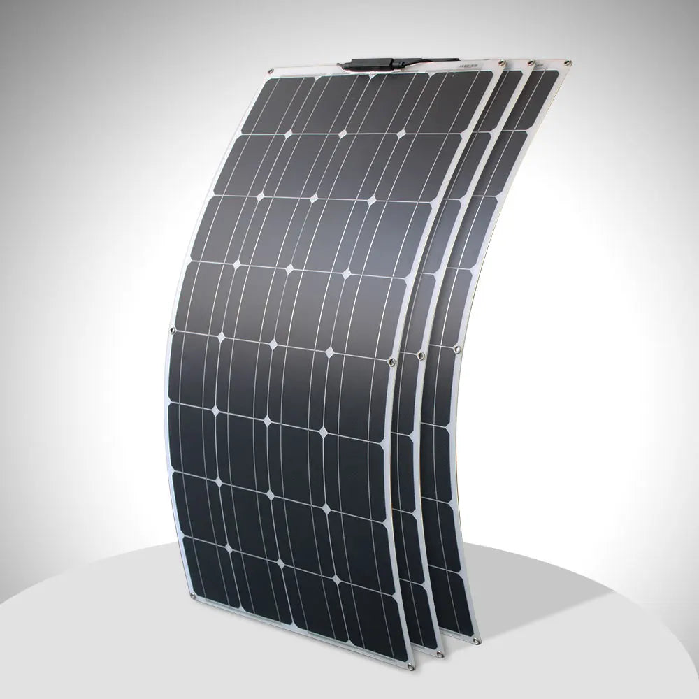 Dgsunlight 12V Flexible Solar Panel Kit 100W For Boat RV