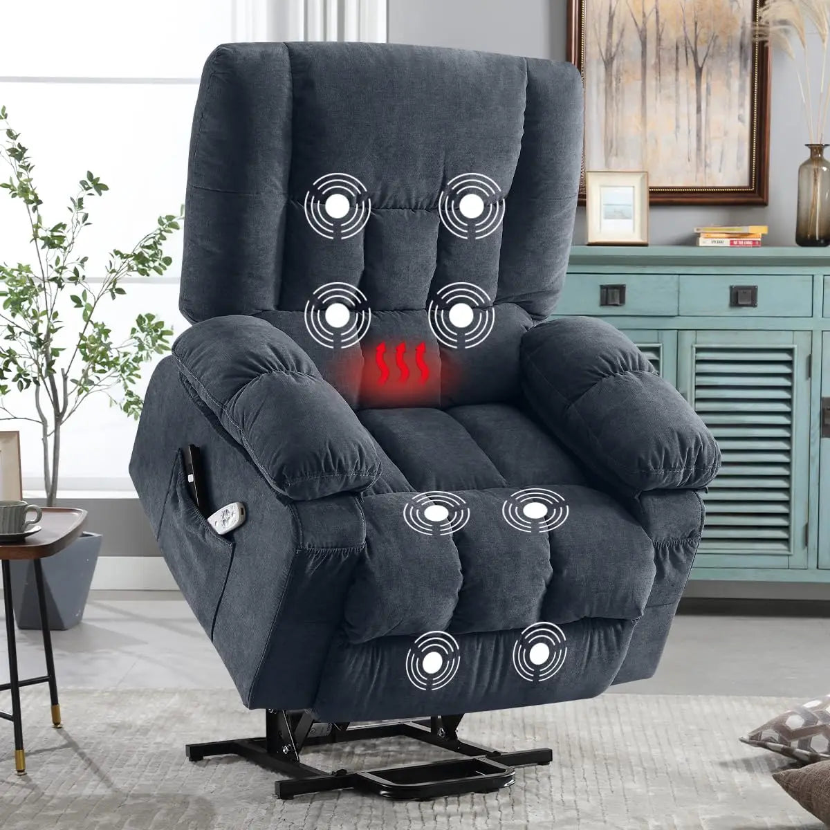 Guangbai Power Lift Recliner Chair With Vibration Massage And Heating