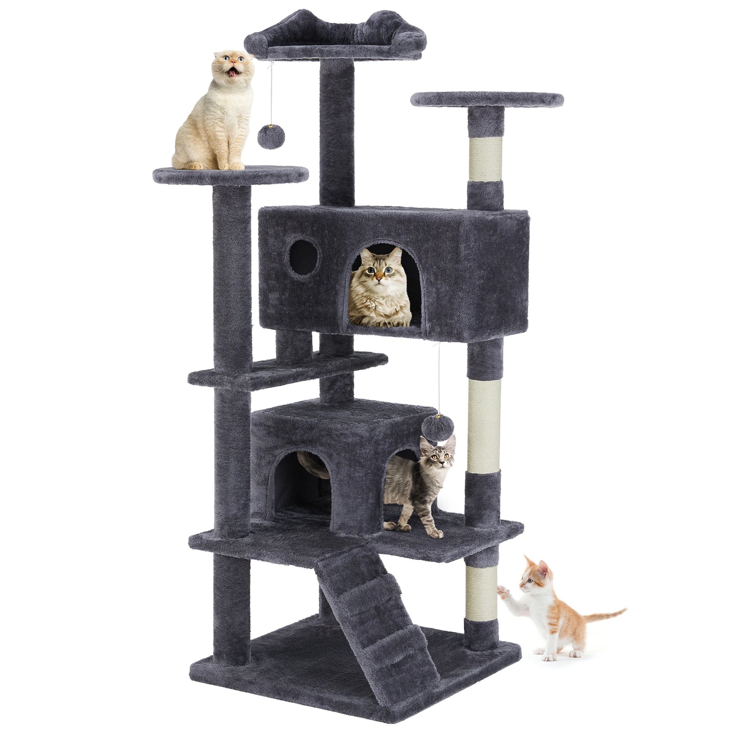 MCQ Indoor Cat Tree Tower With Sisal Scratching Posts