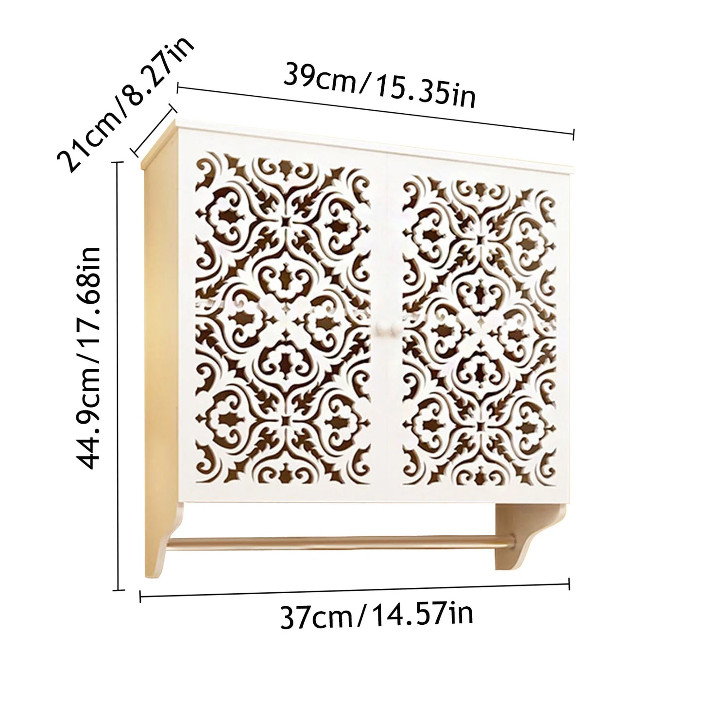 Bathroom Wall Cabinet With Towel Bar Over Toilet Space Saver