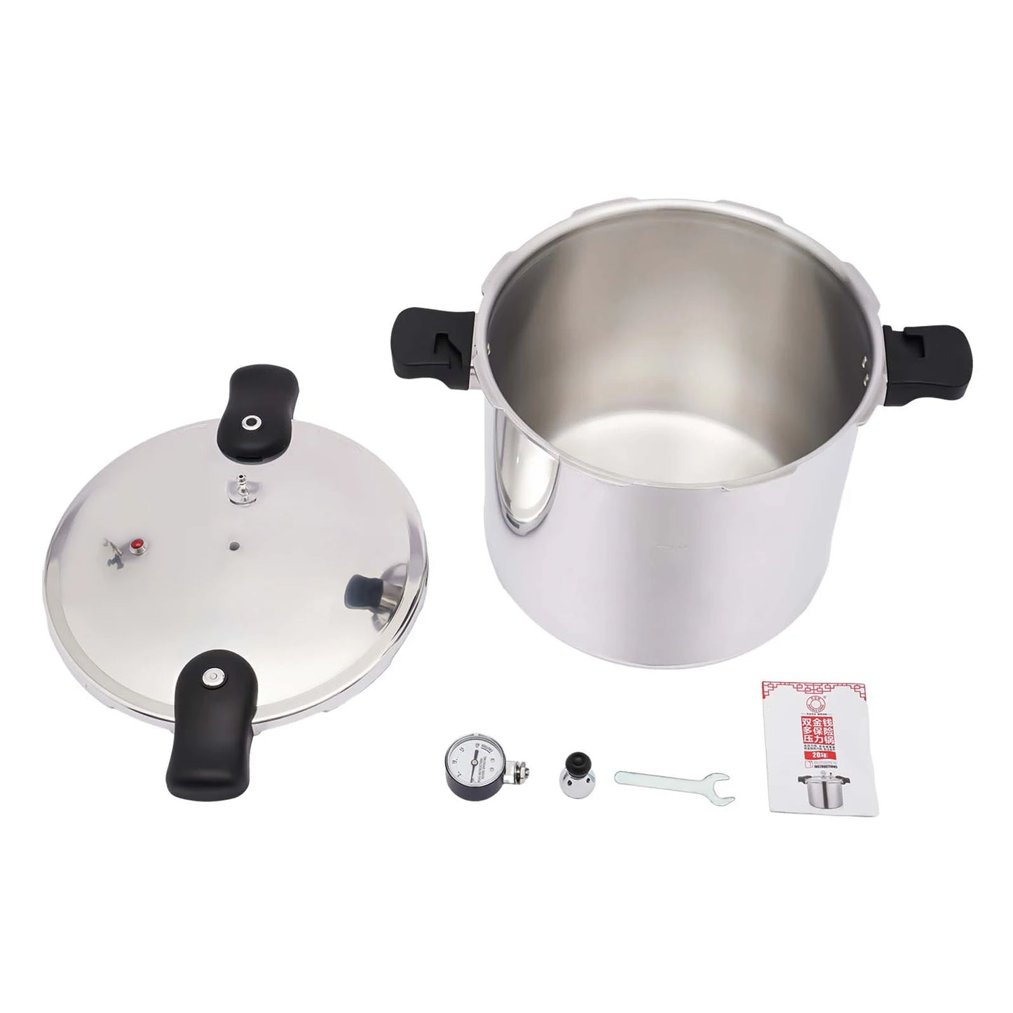 Bymaocar Aluminum Pressure Canner With Gauge And Safety Valve