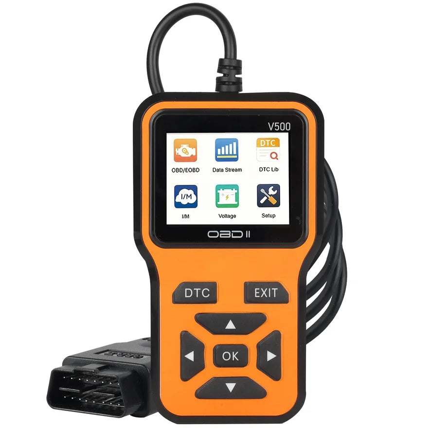 V500 OBD2 Scanner Code Reader With Color Screen And ECU Health