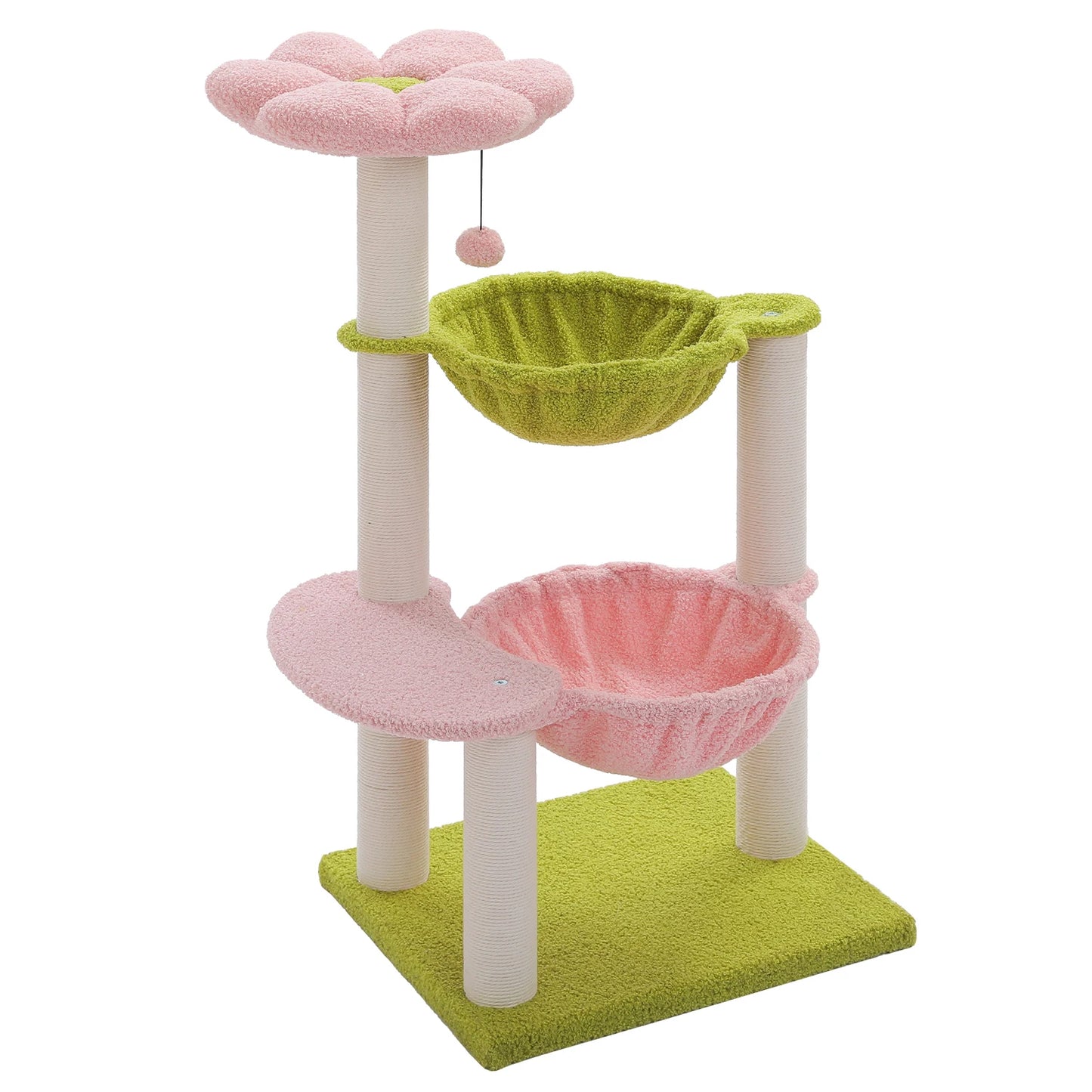 PAWZ Road Flower Cat Tree With Hammocks And Sisal Posts