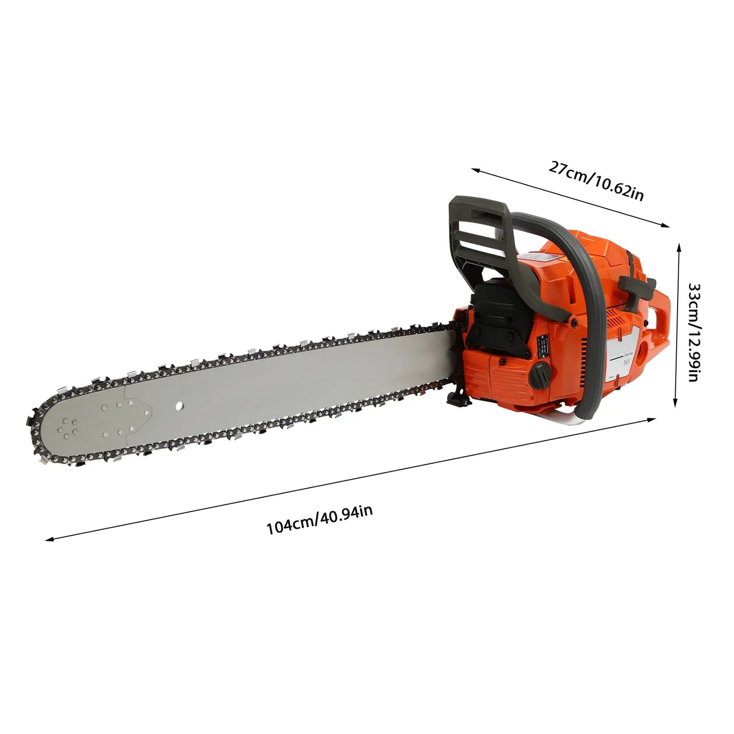 Gas Chainsaw With Hand Pull Start For Farm And Woodcutting