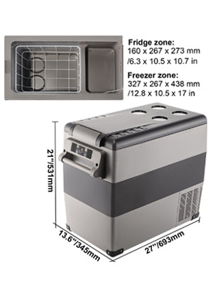 SucceBuy Portable Car Refrigerator Freezer Compressor Cooler For Camping