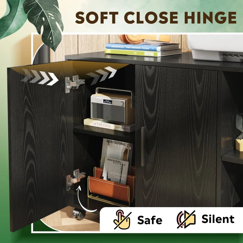 GALAXHERO Office Storage Cabinet With Doors Shelves For Home Office
