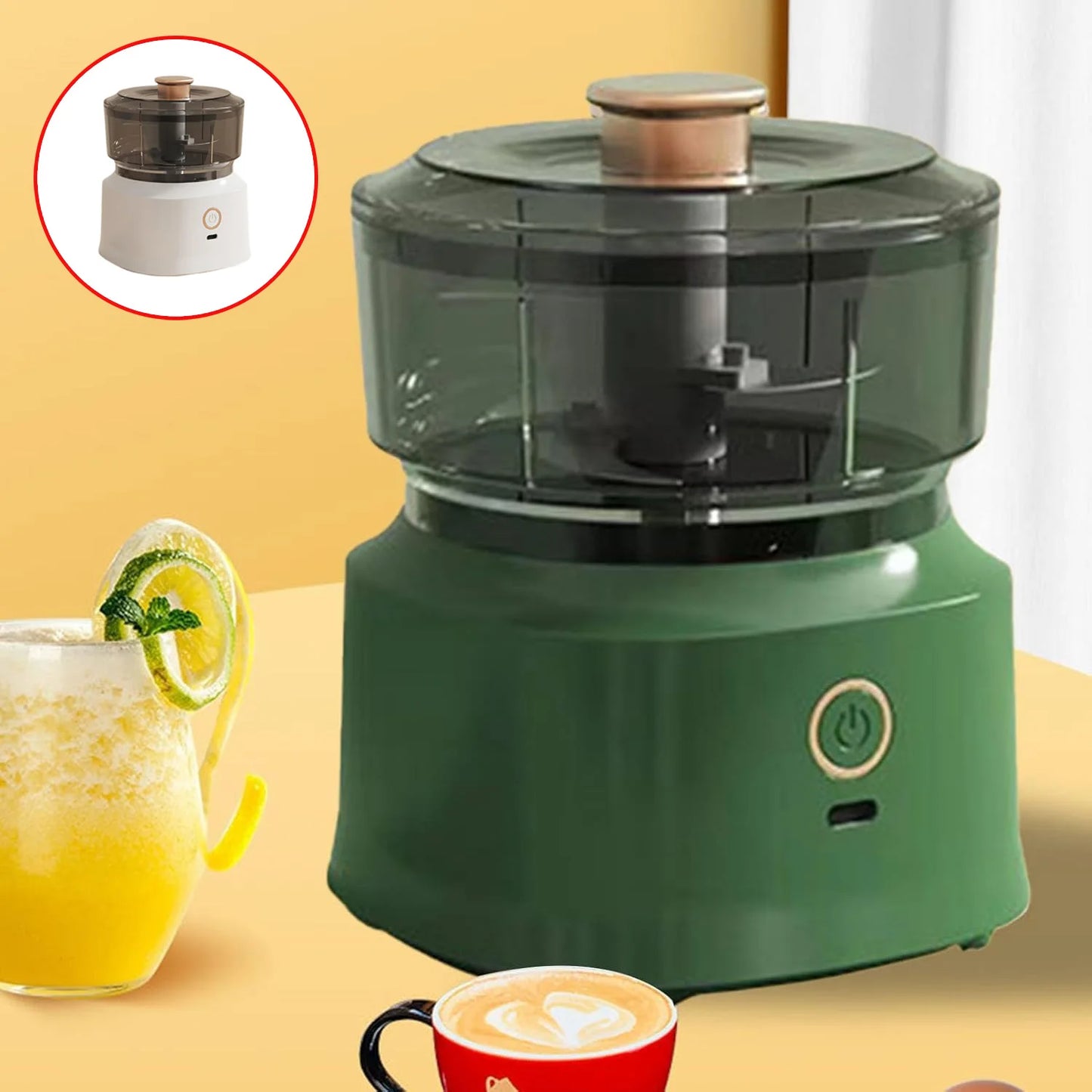 Mini Electric Garlic Chopper Meat Grinder USB Charging Tool