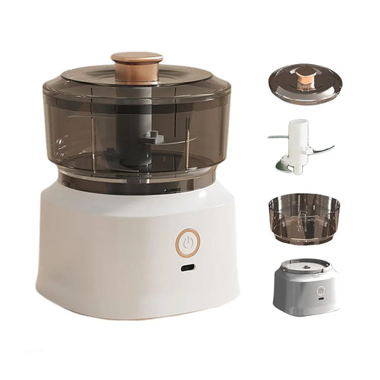 Mini Electric Food Processor USB Charging Garlic Chopper Mincer 350ML