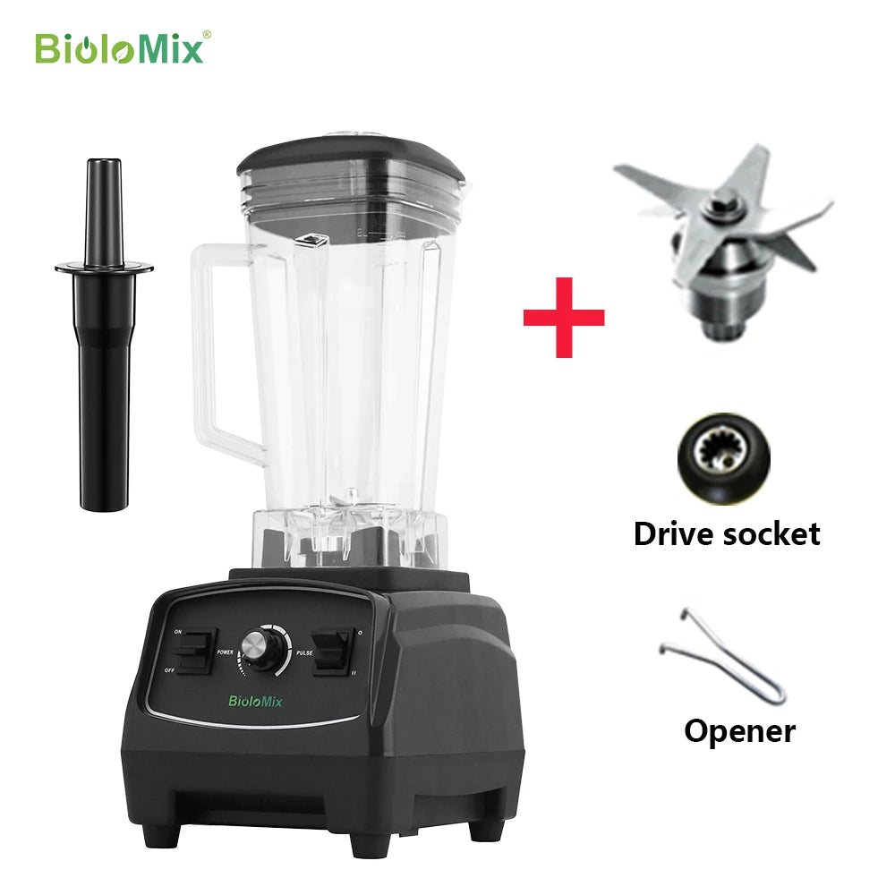 Biolomix Heavy Duty Blender Juicer Mixer Food Processor 3HP 2200W