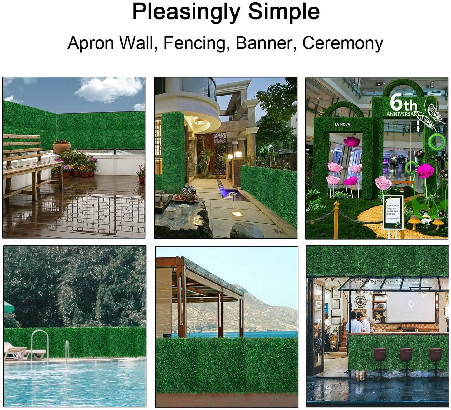 SucceBuy Boxwood Hedge Wall Panels For Privacy And Home Decor