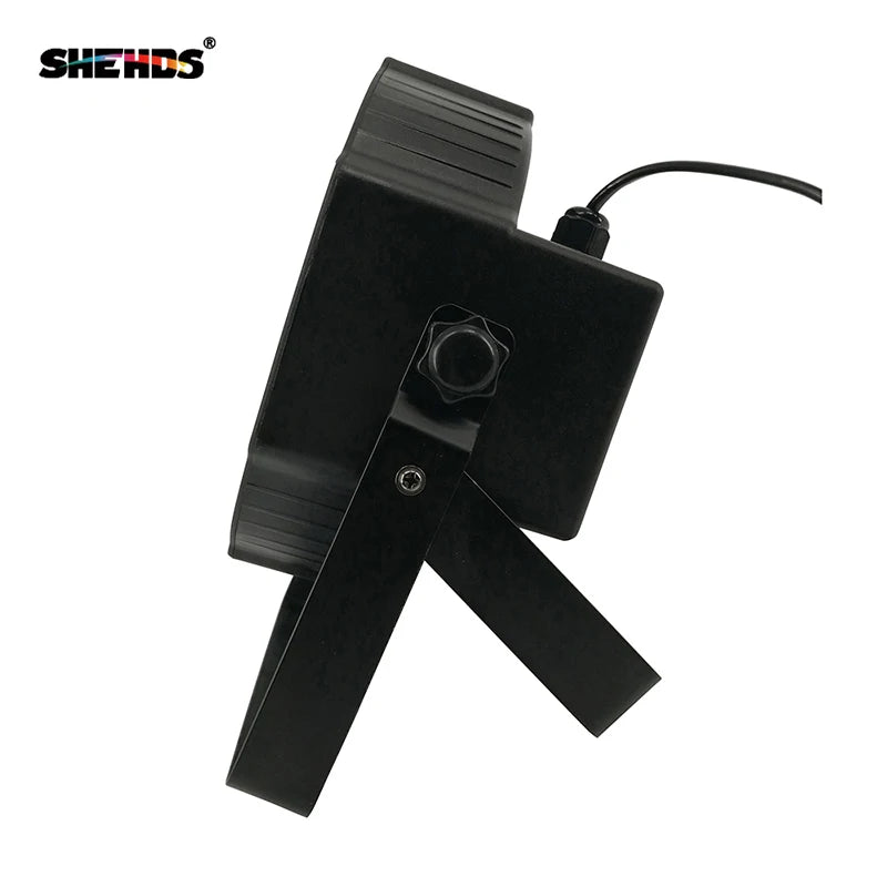 SHEHDS 8pcs Flat LED Par Stage Lights RGBW UV DMX Controller DJ Club