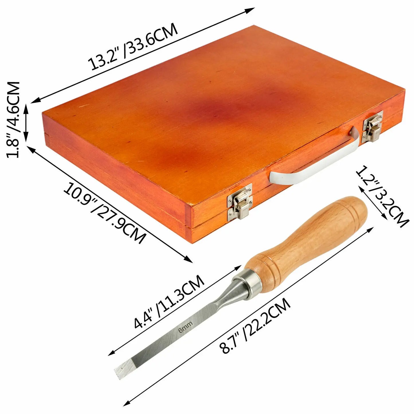 SucceBuy 12 Piece Wood Carving Chisel Set For Woodworking Tools