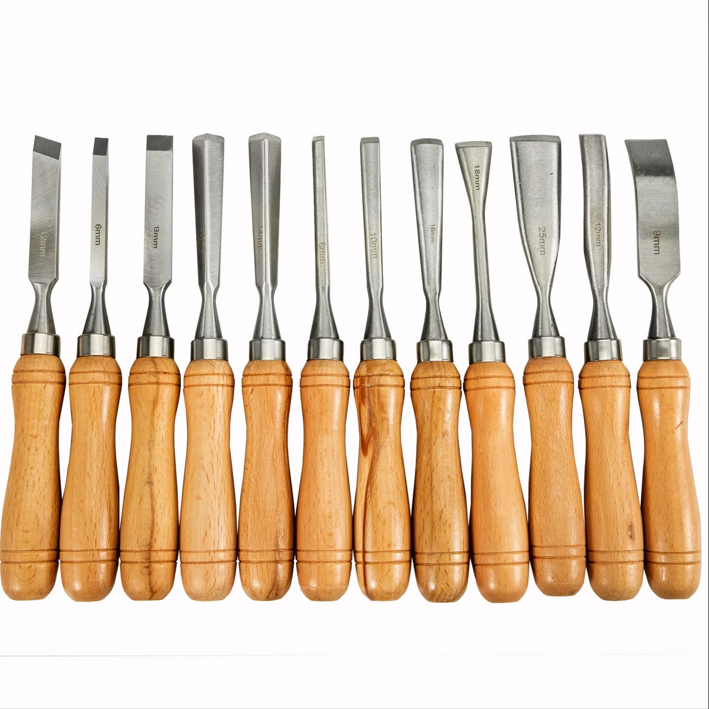SucceBuy 12 Piece Wood Carving Chisel Set For Woodworking Tools