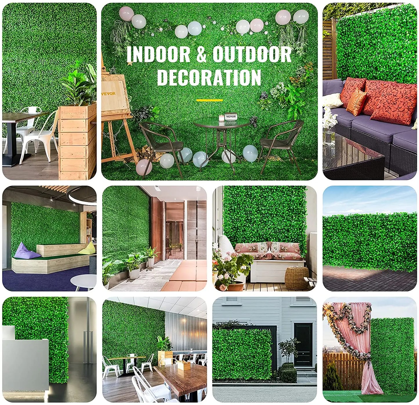 SucceBuy Boxwood Hedge Wall Panels For Privacy And Home Decor