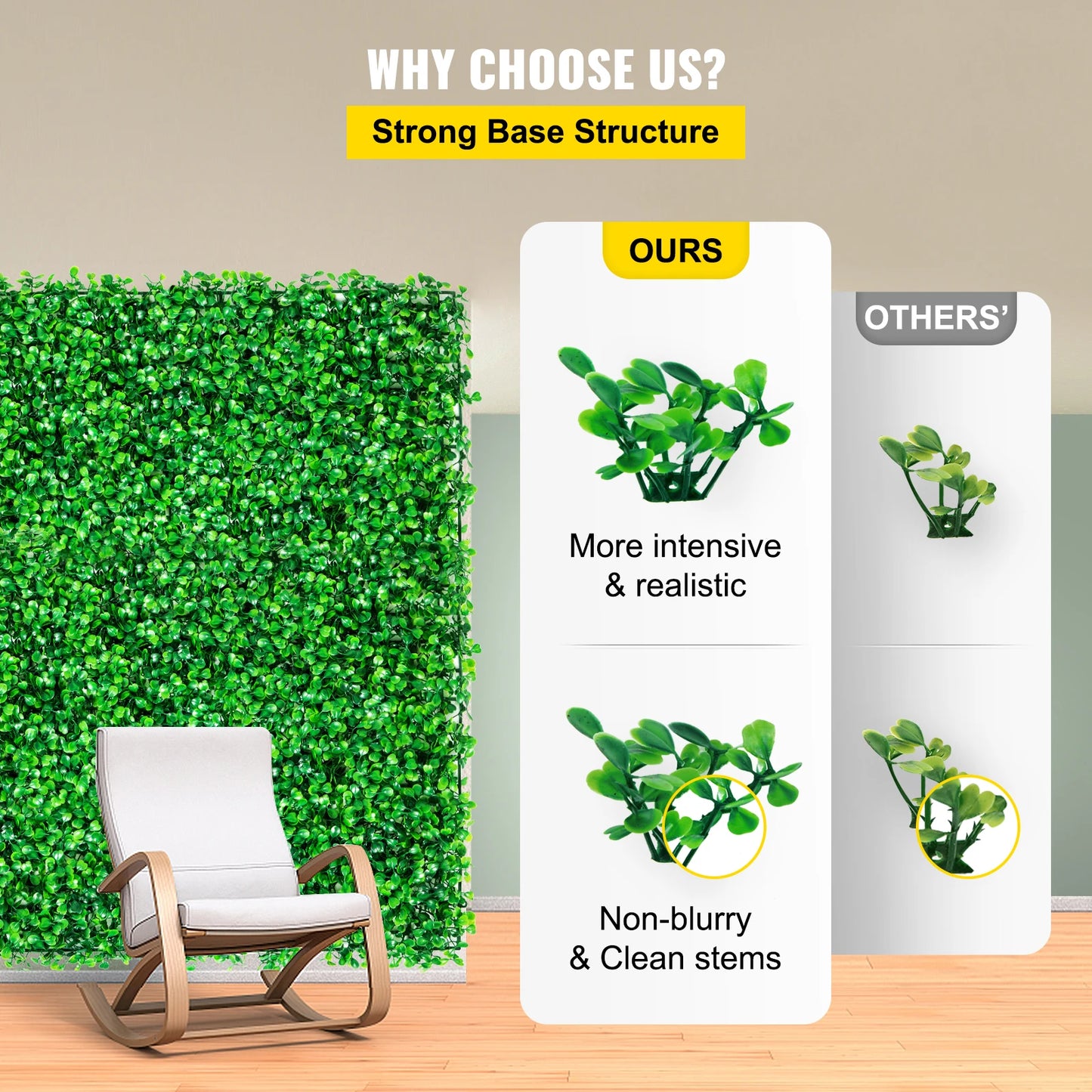 SucceBuy Boxwood Hedge Wall Panels For Privacy And Home Decor