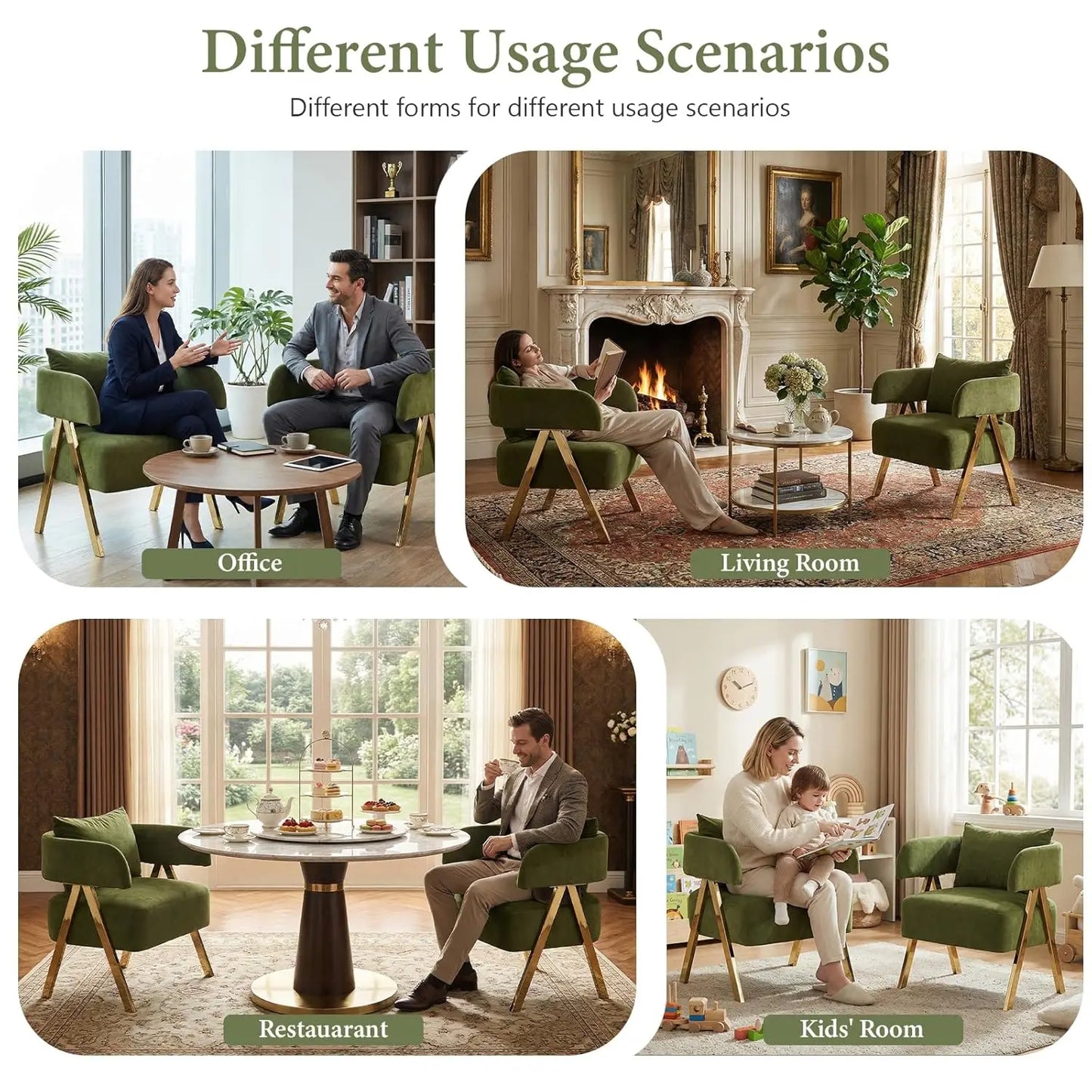 Modern Velvet Barrel Accent Chairs For Living Room And Bedroom