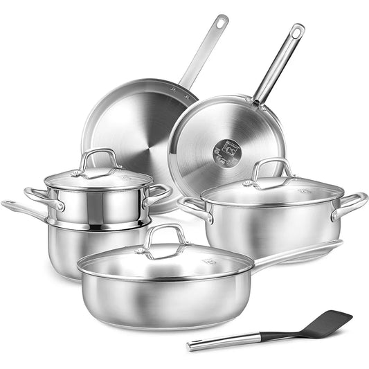 KOCH SYSTEME CS Stainless Steel Cookware Set All Stoves Compatible