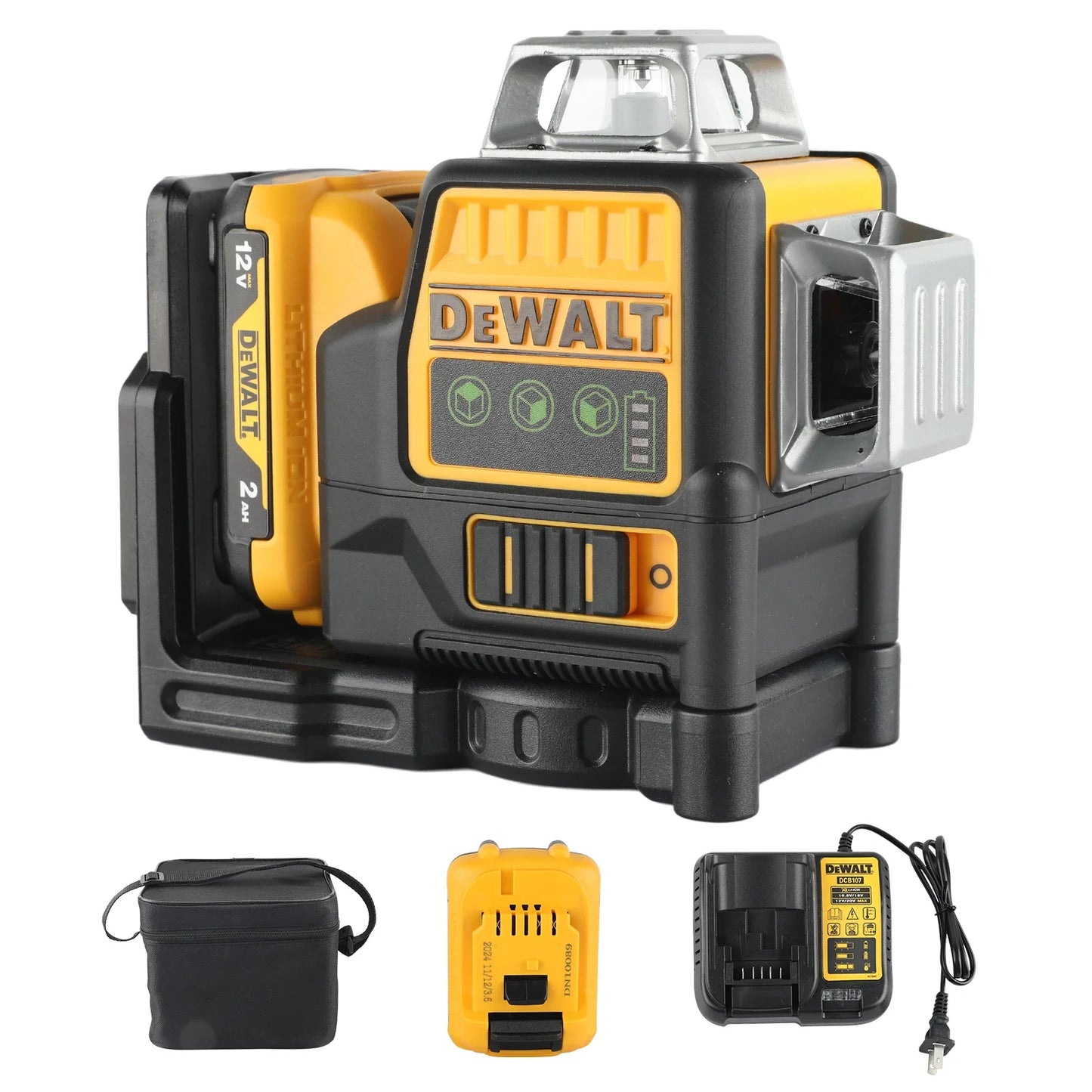 Dewalt DW089LG 12-Line 360 Degree Laser Level With Plumb