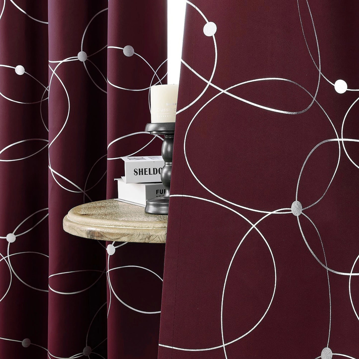 4 Piece Blackout Grommet Curtains Thermal Insulated Room Darkening