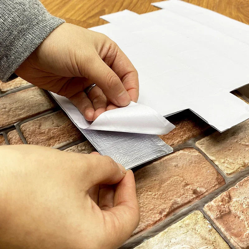3D Imitation Brick Wall Stickers Removable Self-Adhesive Wallpaper
