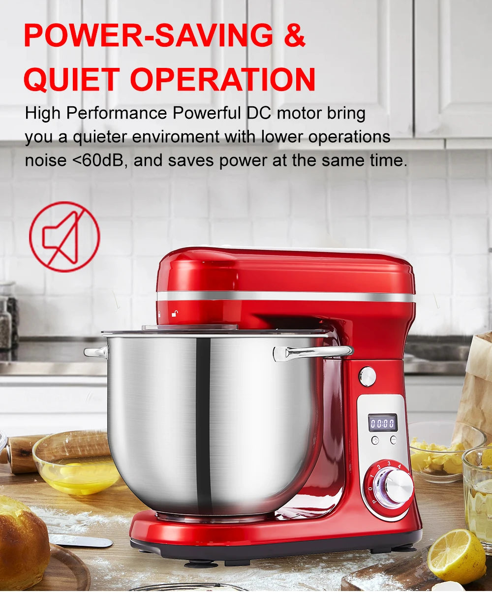 Biolomix BM601 Stand Mixer With 1200W Motor And 6 Speed