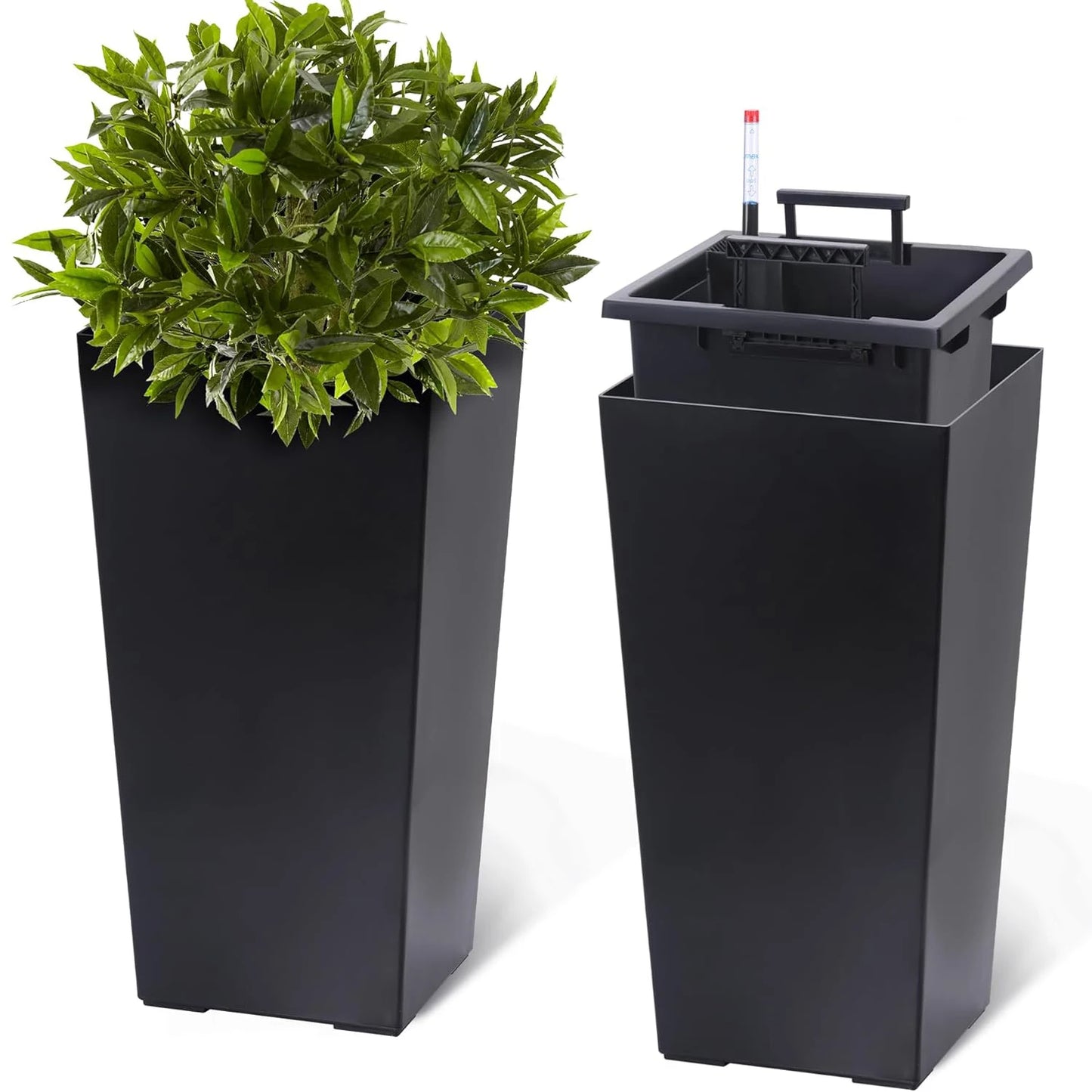 HobbyLane 2 Pack Self Absorbing Planter With Shelf Insert