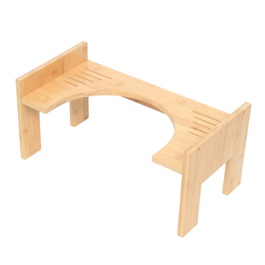 Bamboo Adjustable Toilet Stool Squatty Step For Comfortable Posture