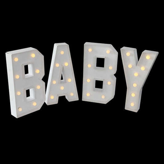 Light Up Letter Lights LED Alphabet Decor For Baby Parties