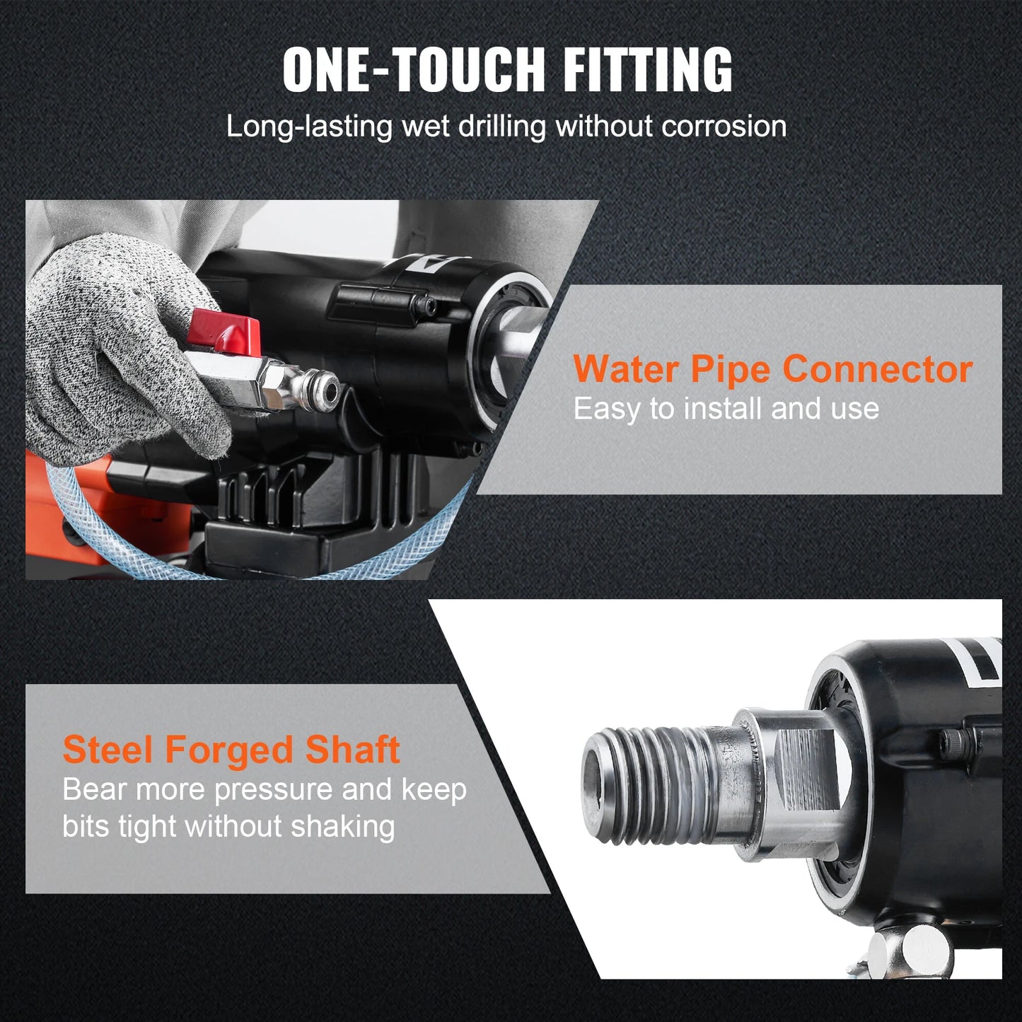SucceBuy 3200W Wet Dry Diamond Core Drill Machine Concrete Drilling