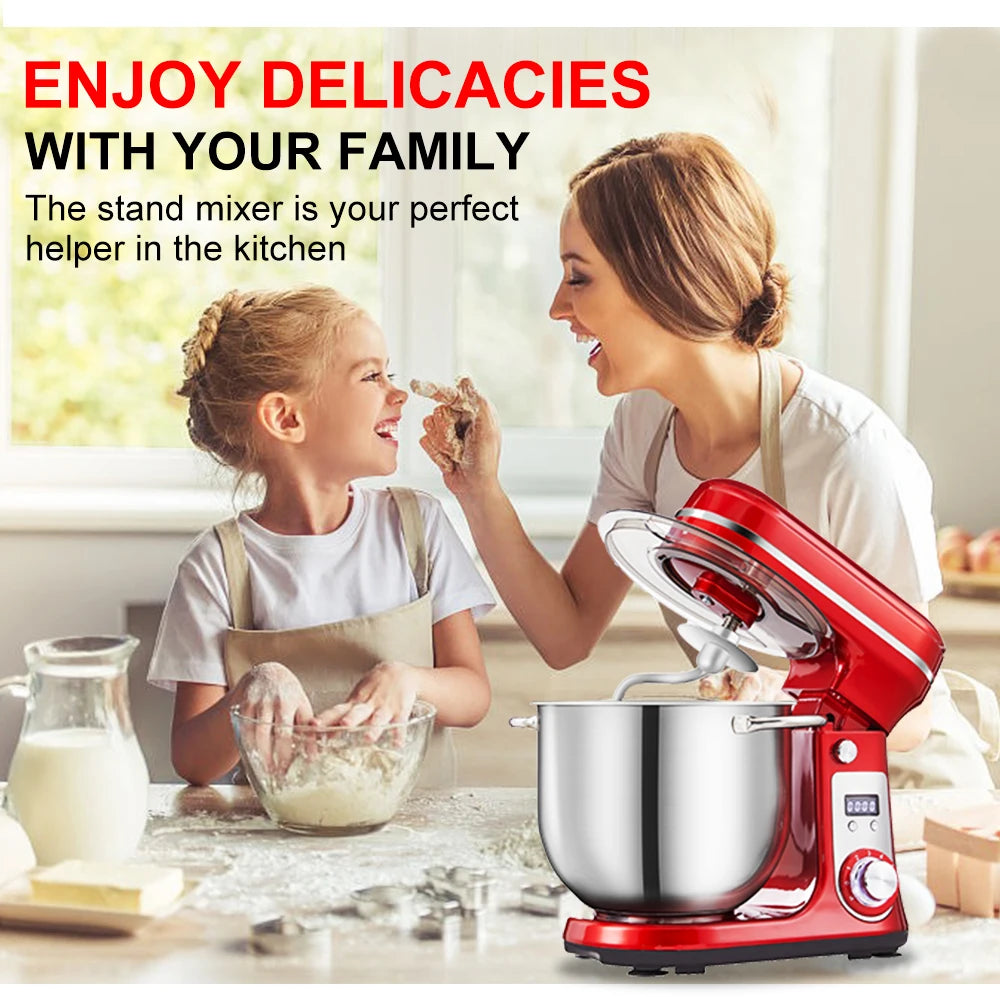 Biolomix BM601 Stand Mixer With 1200W Motor And 6 Speed