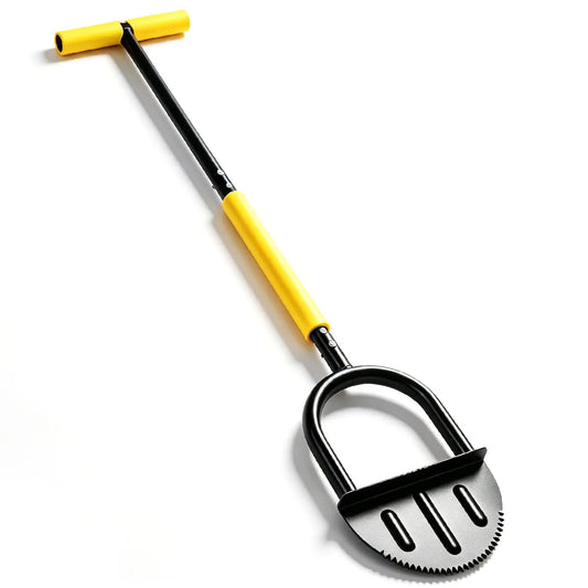 Heavy Duty Half Moon Lawn Edger With Serrated Blade And Ergonomic Handle