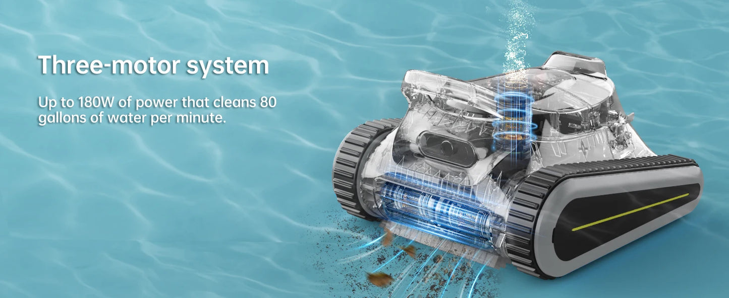 Seauto Crab Pro Cordless Robotic Pool Cleaner For Inground Pools
