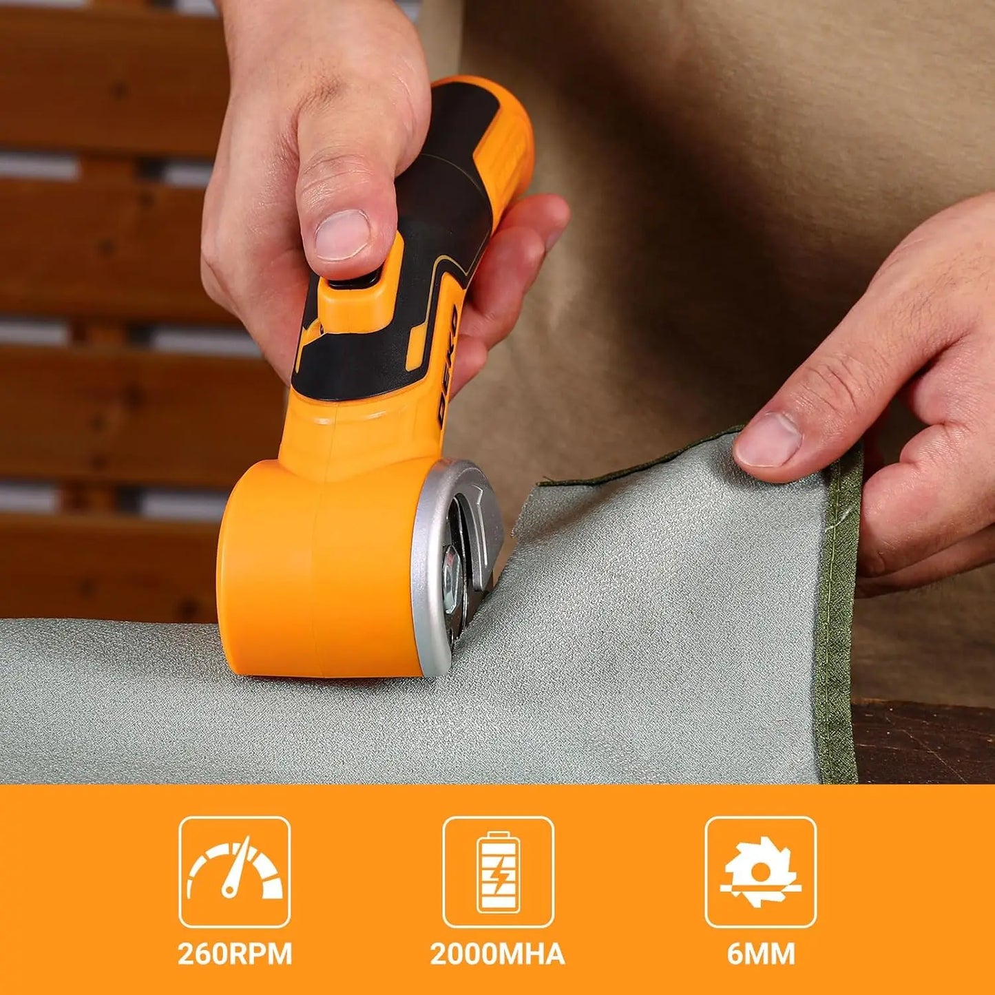 DEKOPRO Electric Sewing Scissors 3.7V Multifunctional Cardboard Cutter