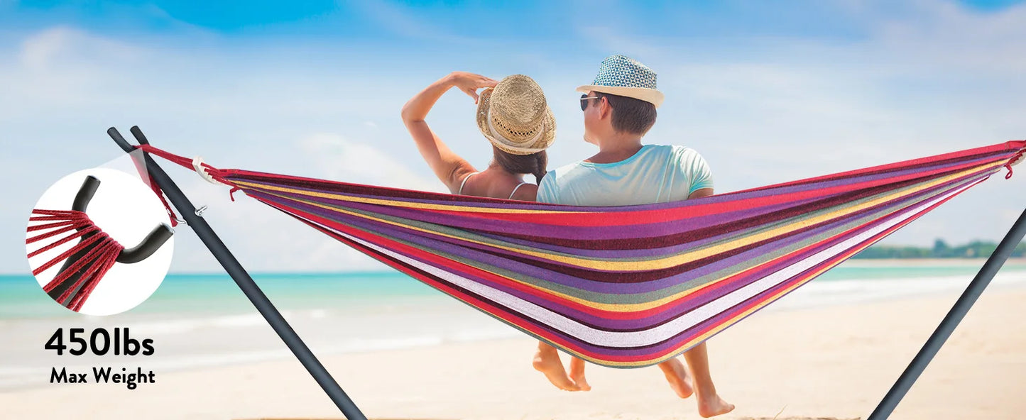 Gyroor Adjustable Stand Hammock With Storage Bag For Outdoor Relaxation