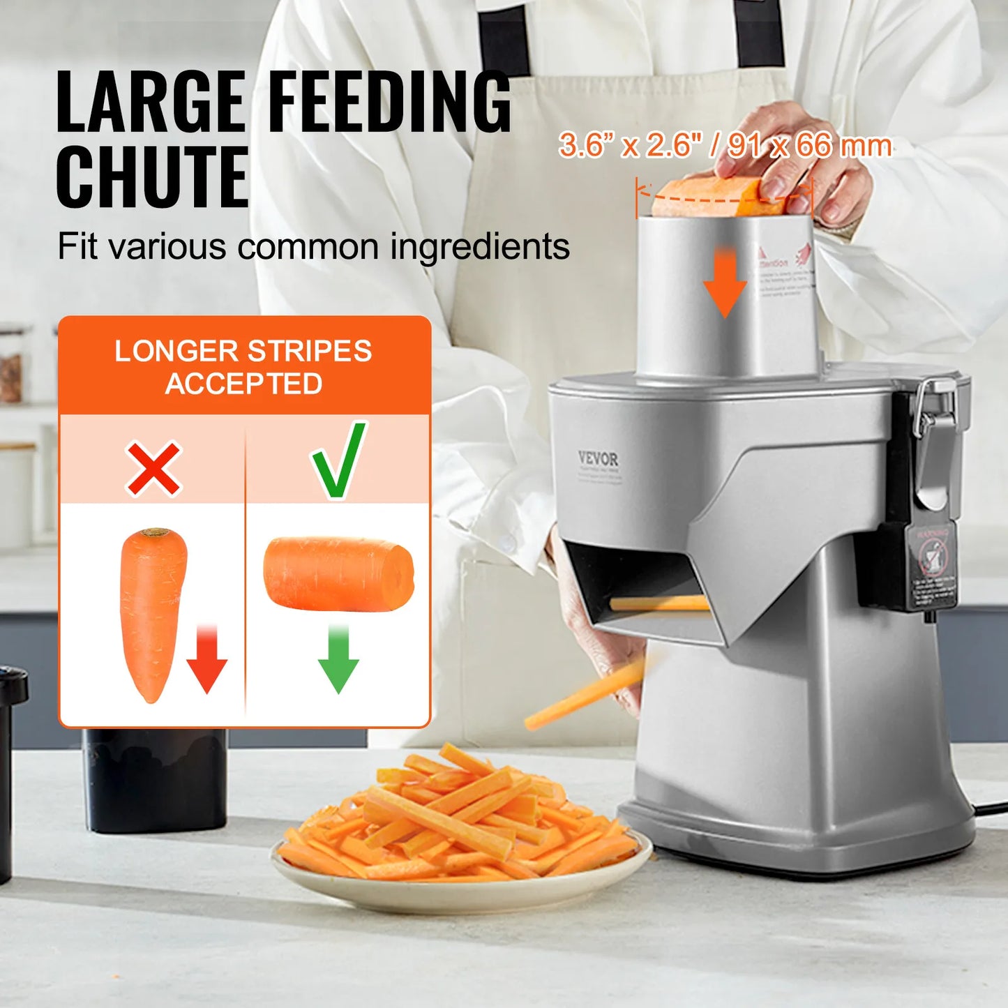 SucceBuy 4 In 1 Electric Vegetable Slicer And Chopper