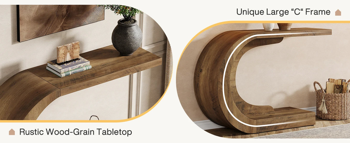 Tribesigns Mid Century Modern Console Table For Entryway