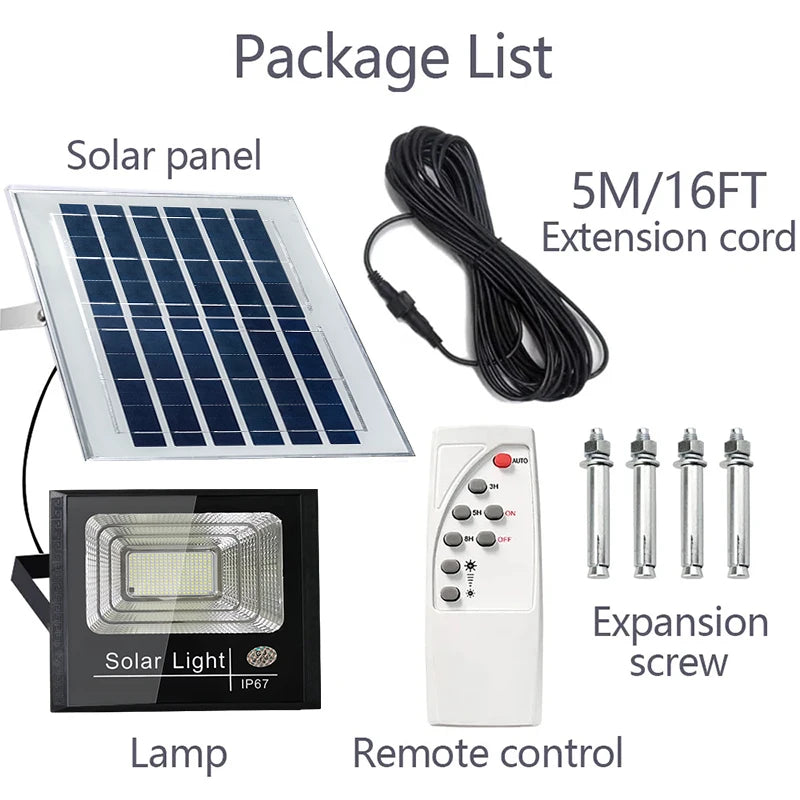 Solar Flood Light Outdoor 2 Pack Dusk to Dawn Security