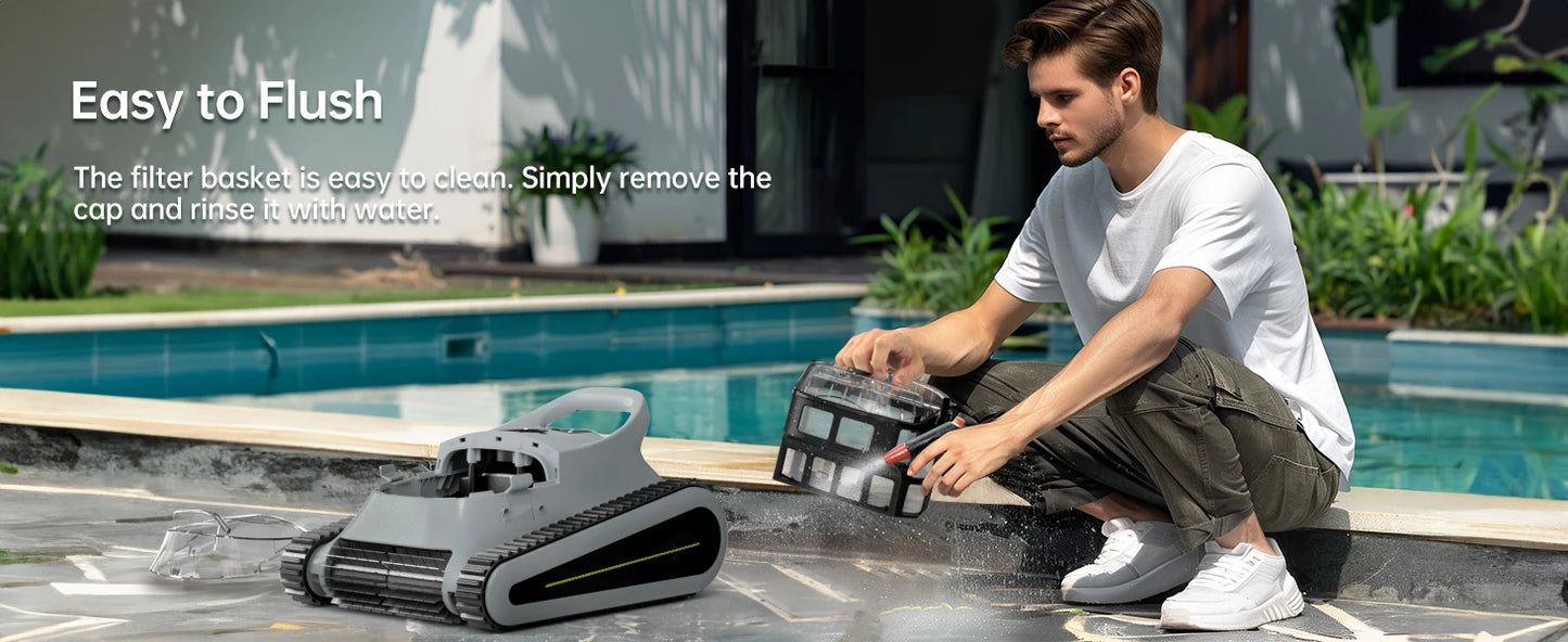 Seauto Crab Pro Cordless Robotic Pool Cleaner For Inground Pools