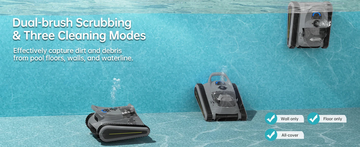 Seauto Crab Pro Cordless Robotic Pool Cleaner For Inground Pools