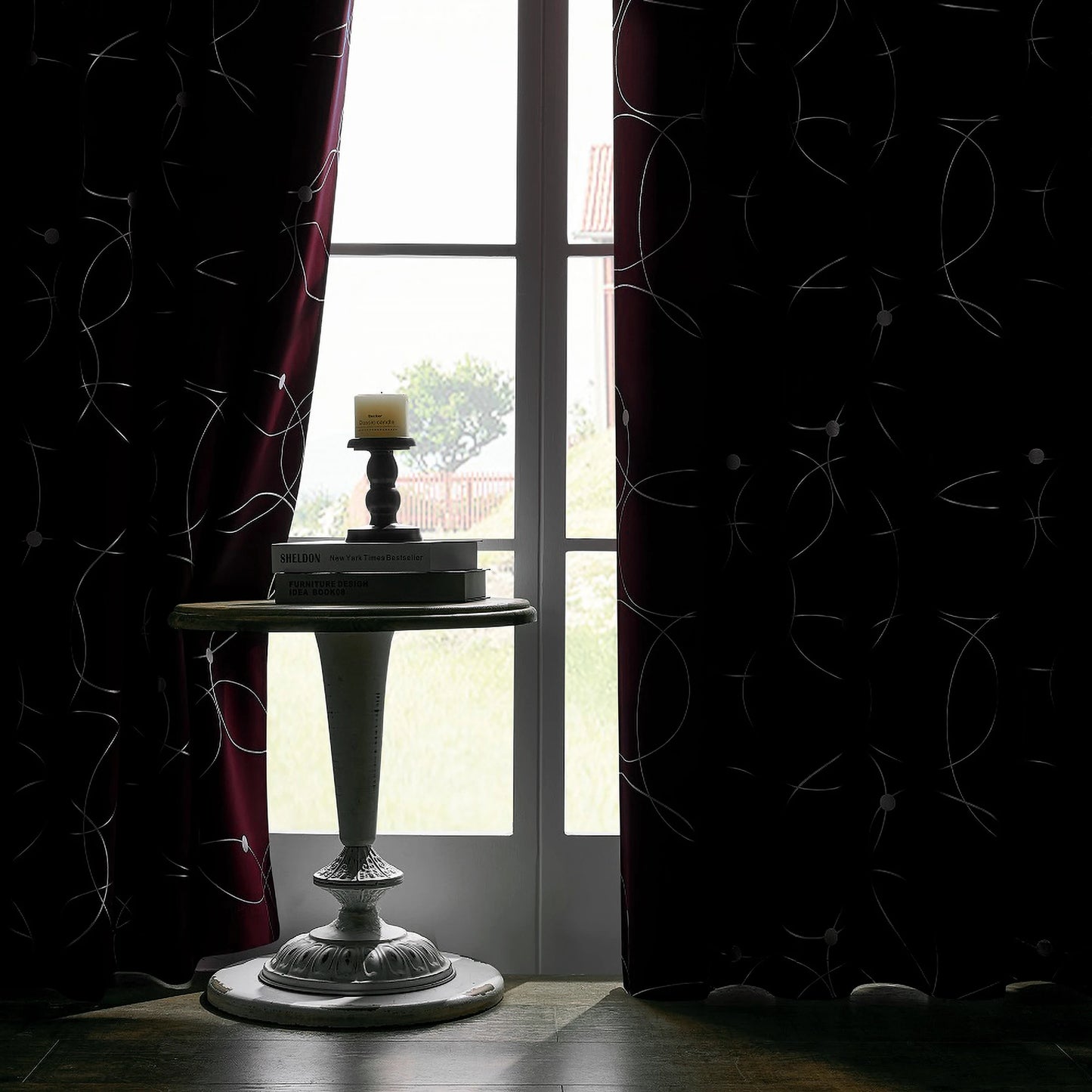 4 Piece Blackout Grommet Curtains Thermal Insulated Room Darkening