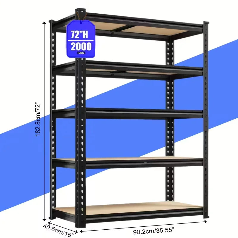 Heavy Duty Garage Shelving Unit Adjustable 2000Lbs Capacity