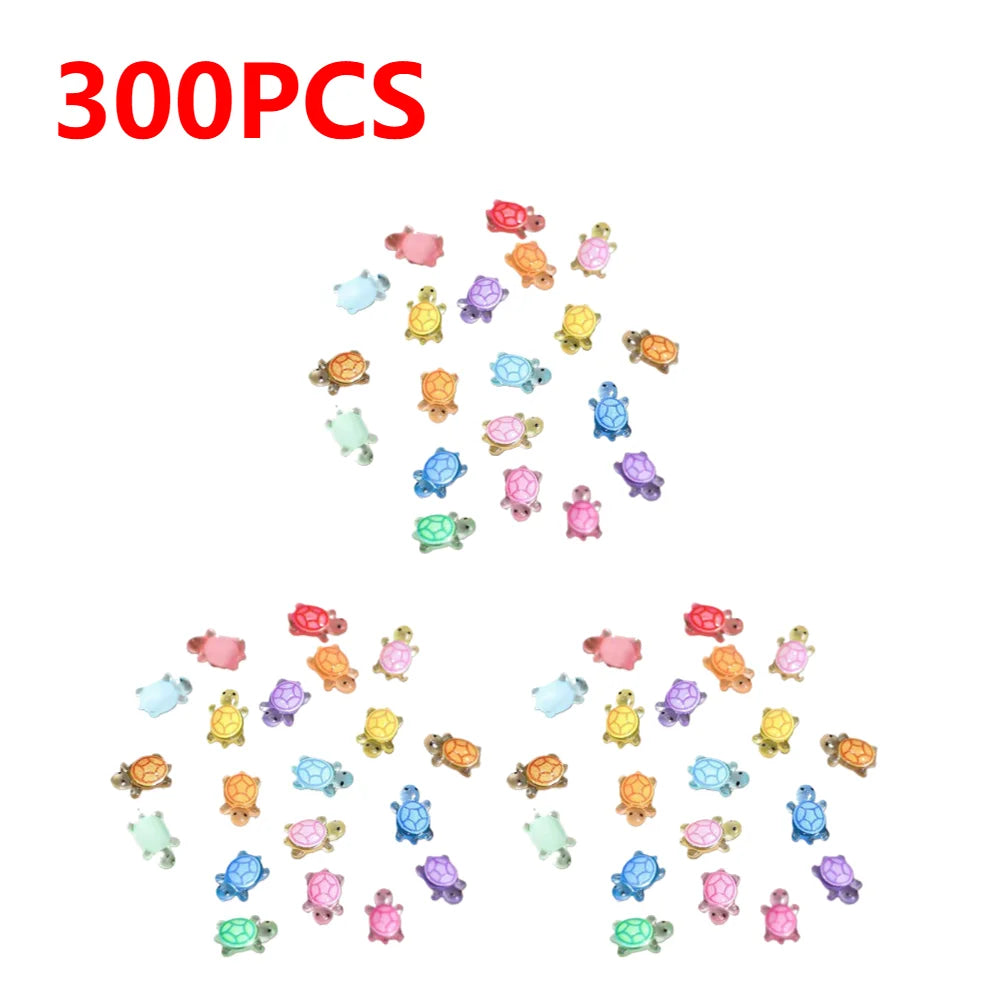 APWIKOGER Mini Resin Turtles Night Glow Figurines For Diorama