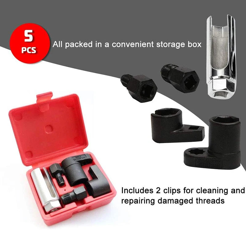 Oxygen Sensor Socket Wrench Kit For Automotive O2 Removal