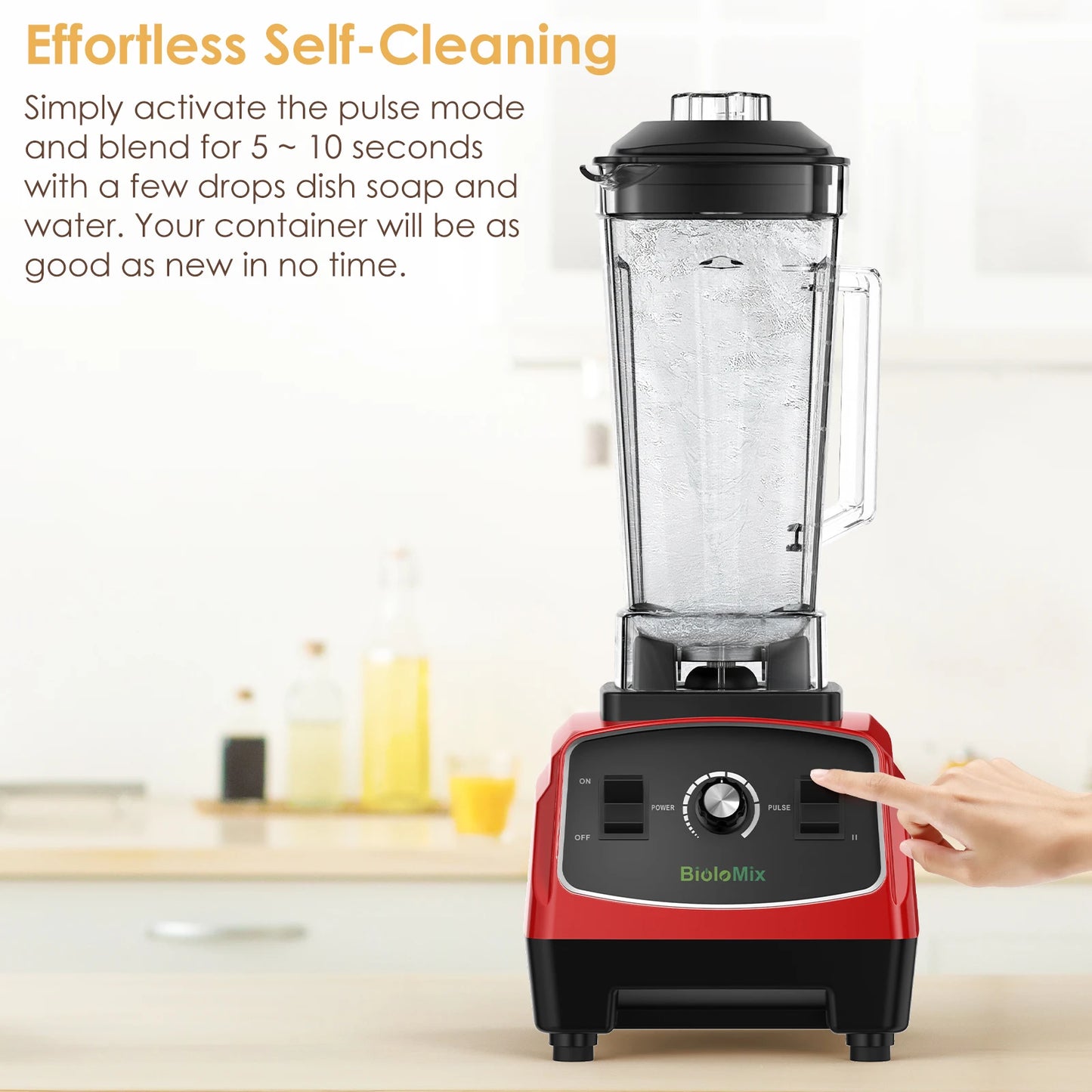 Biolomix BPA Free 3HP 2200W Heavy Duty Blender Mixer Juicer