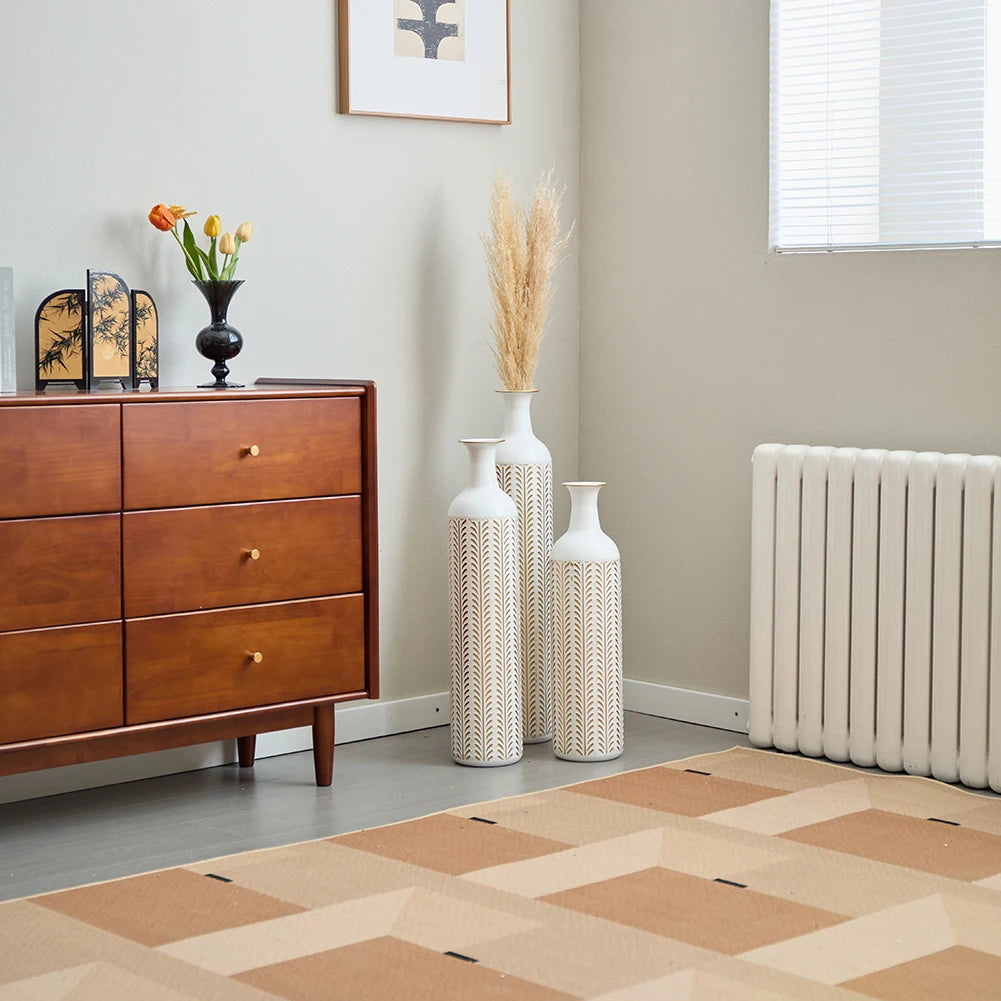 Twister.CK Floor Metal Vase Set Modern Home Decor Collection