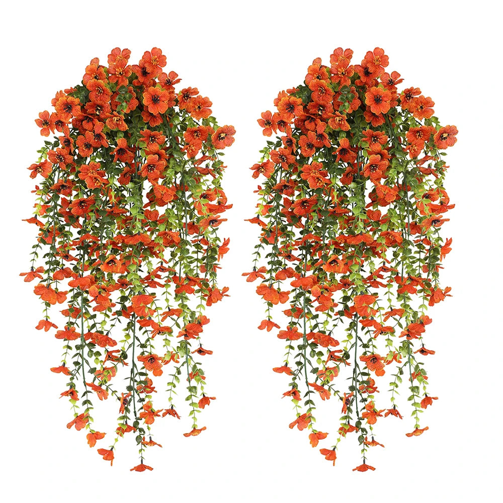Artificial Daisy Eucalyptus Hanging Garland 2 Pack For Indoor Outdoor Decor