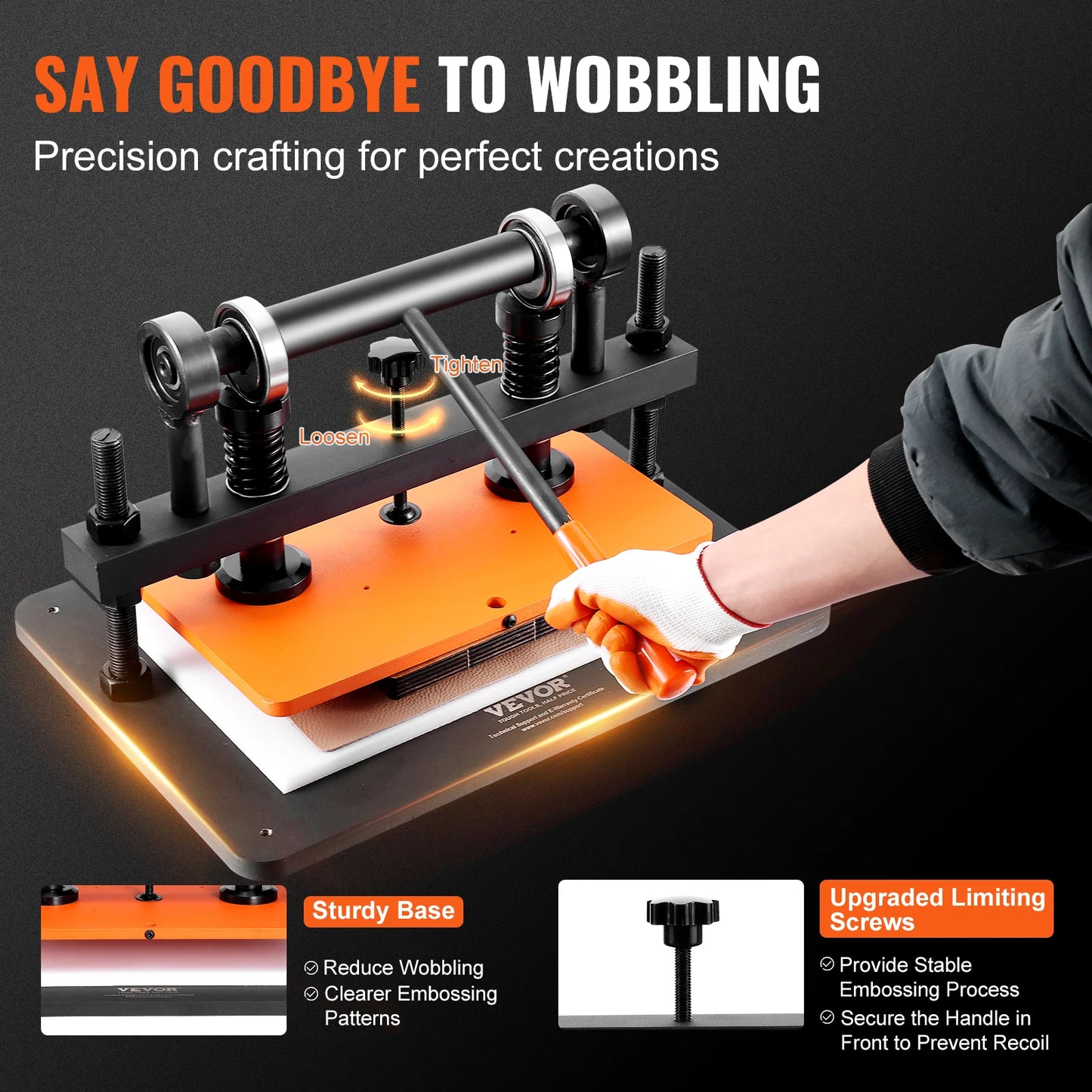 SucceBuy Leather Embossing Plate Die Cutter Manual Cutting Machine