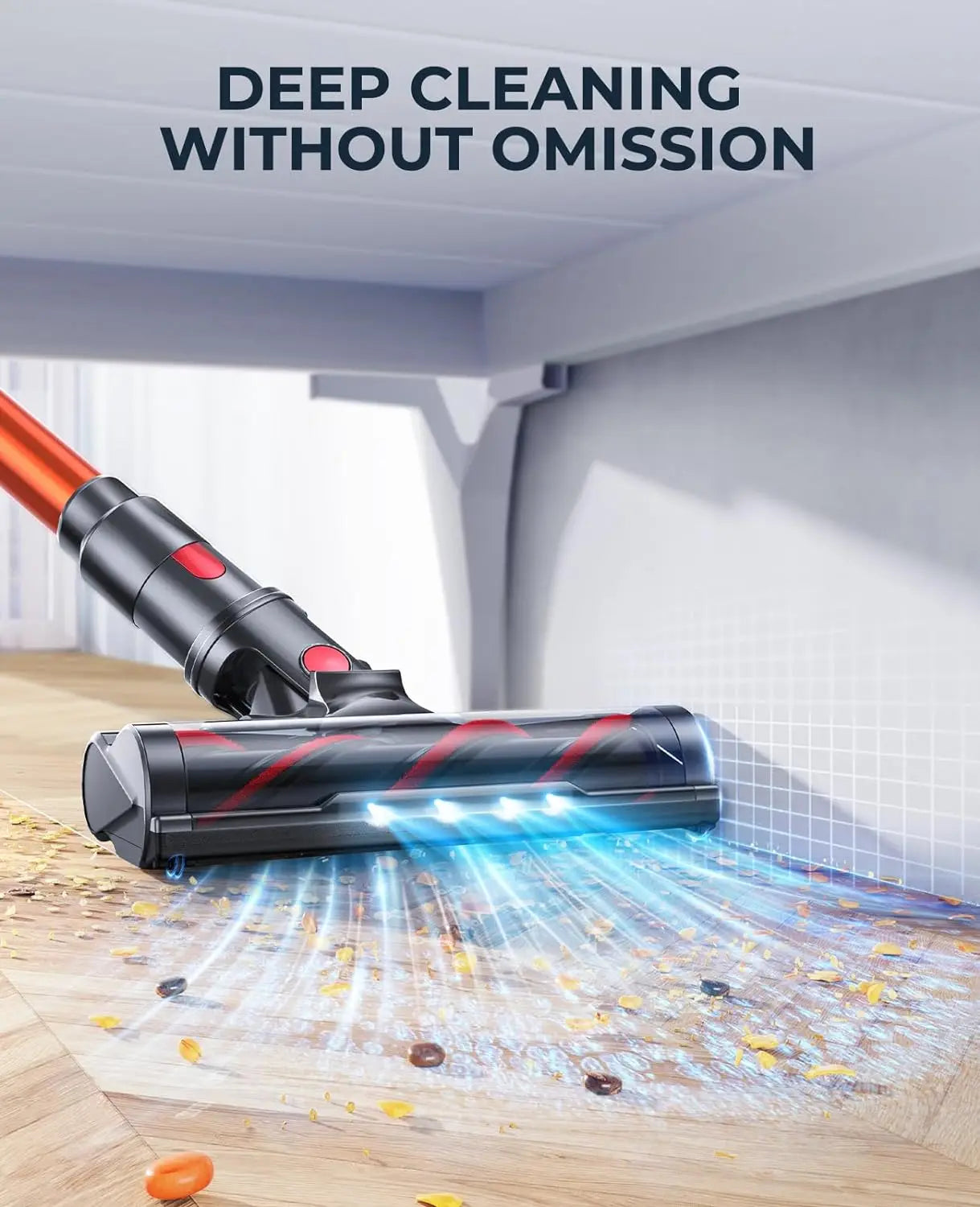 LARESAR Elite 8 Cordless Vacuum Cleaner Handheld, 450W, 55-Min Runtime