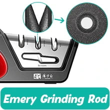 TAIDEA Four-in-One Kitchen Sharpener for Serrated Knives and Scissors