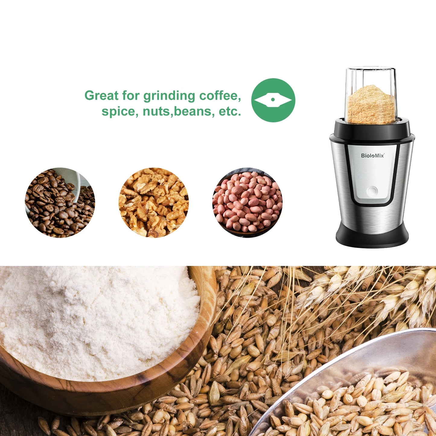 Biolomix 3-In-1 Multifunctional Food Processor 700W Juicer Blender